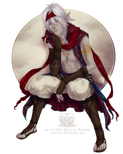 Naji, Drow Pirate Bard